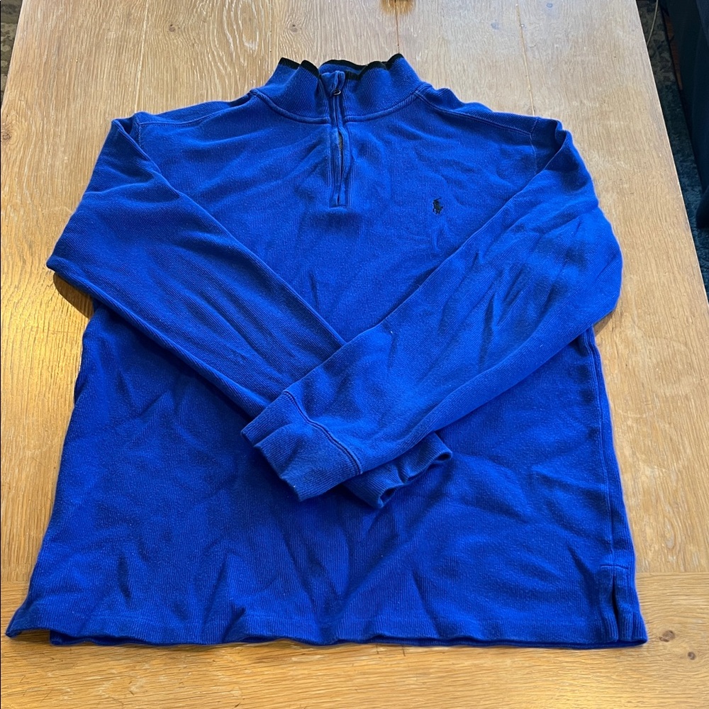 Polo Ralph Lauren Royal Blue Zip-Up Sweater